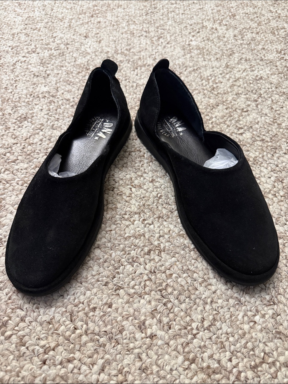 DNA Black Women's Slip-On Suede Flats